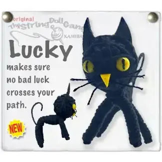 Thailand String Doll Keychain - Lucky the Cat