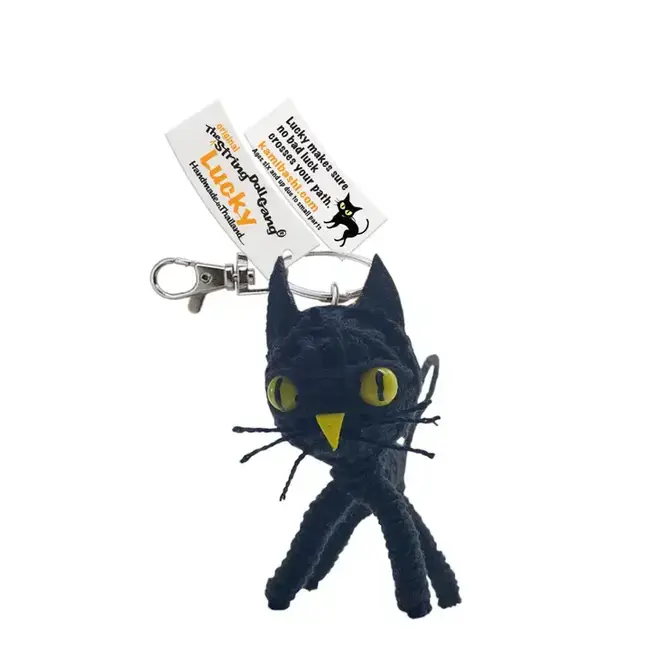 String Doll Keychain - Lucky the Cat