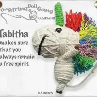 Thailand String Doll Keychain - Tabitha the Unicorn