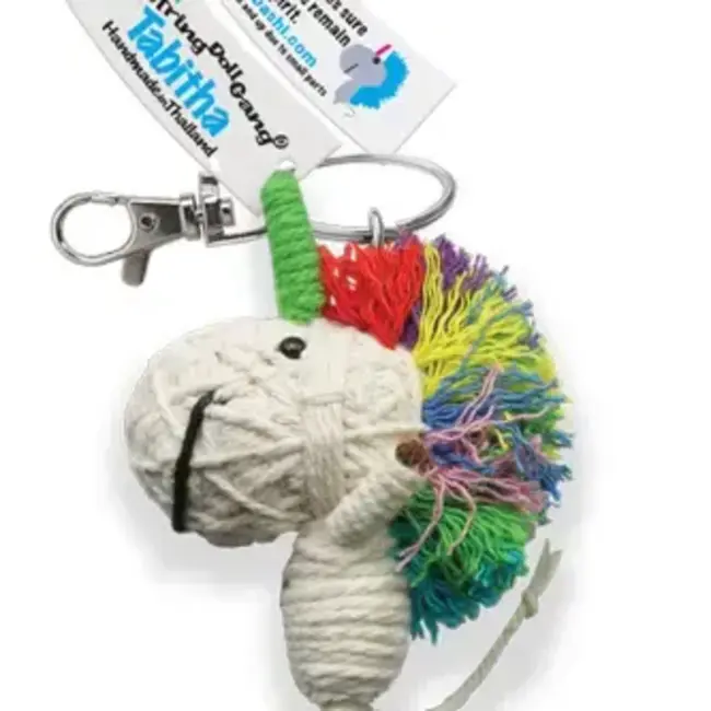 String Doll Keychain - Tabitha the Unicorn