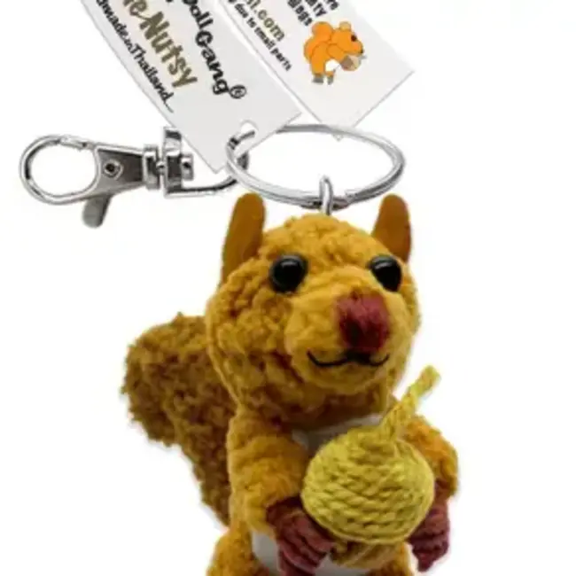 String Doll Keychain - Uncle Nutsy the Squirrel
