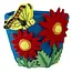 Felt Pot - Butterfly & Cosmos