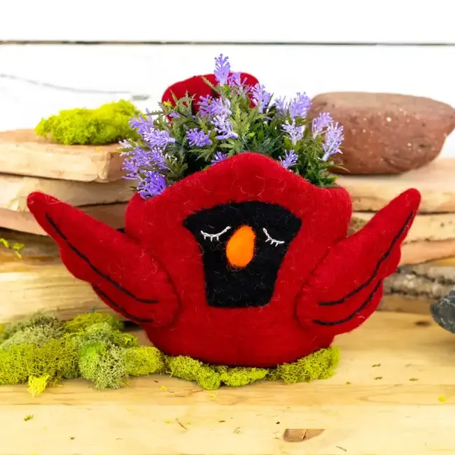 Felt Pot - Cardinal