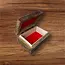 Keepsake Box - Velvet Lined Wood Om Symbol