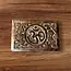 Keepsake Box - Velvet Lined Wood Om Symbol