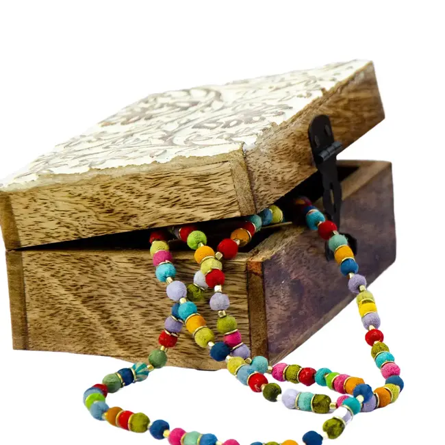 Keepsake Box - White Washed Floral