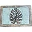 Keepsake Box - White Washed Monstera Leaf