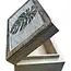 Keepsake Box - White Washed Monstera Leaf