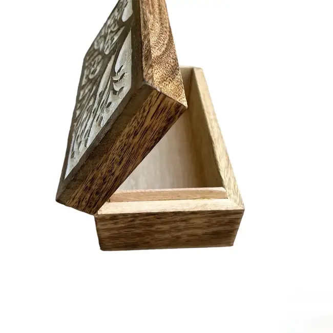Keepsake Box - Whitewashed Tree Rectangle