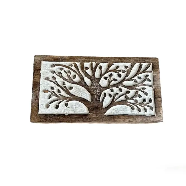 Keepsake Box - Whitewashed Tree Rectangle