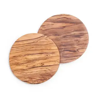 Kenya Coasters - Olive Wood (Set of 2)