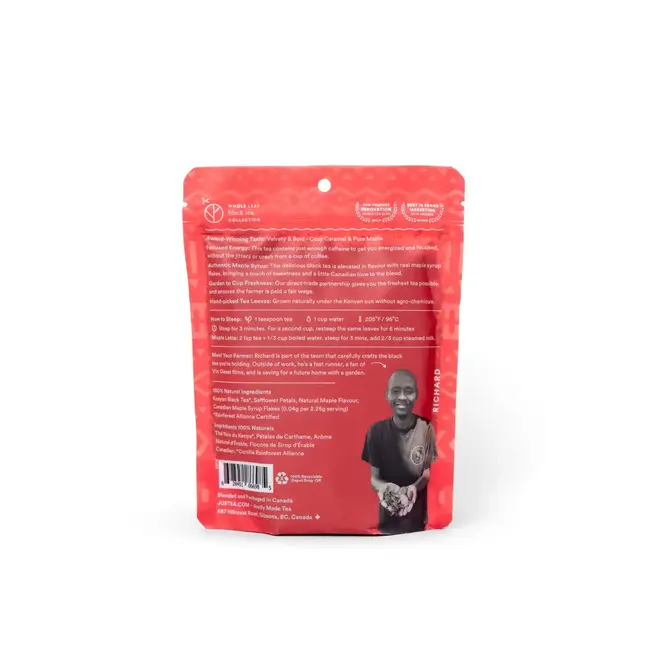 JusTea - Canadian Maple Loose Leaf Black Tea