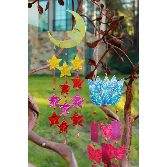 Capiz Chime - Moon & Stars