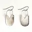 Earrings - Hinged Padlock Silver
