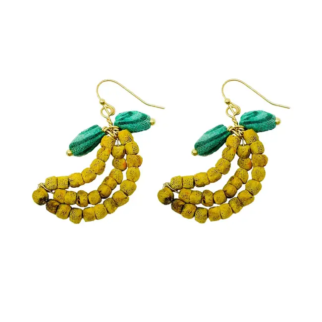 Earrings - Kantha Banana