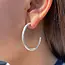 Earrings - Textured Twig Silver Hoops