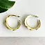 Earrings - Wavy Gold Hoops