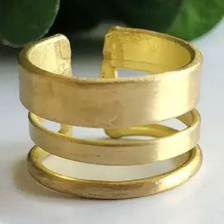 India Ring - Evolving Layers Gold