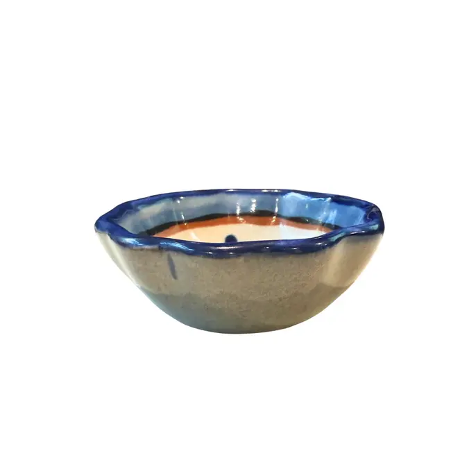 Pinch Bowl - Ceramic Floral Blue