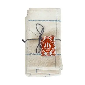 Guatemala Napkin - Upcycled Denim Striped