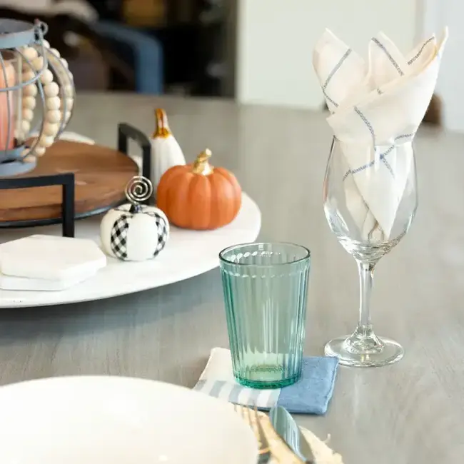 Napkin - Upcycled Denim Striped