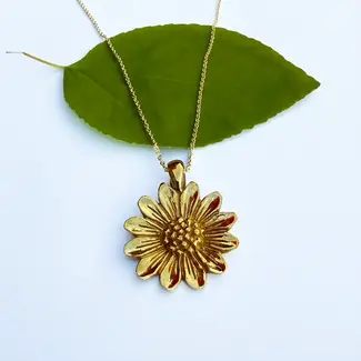 Indonesia Necklace - Eternal Sunflower Brass