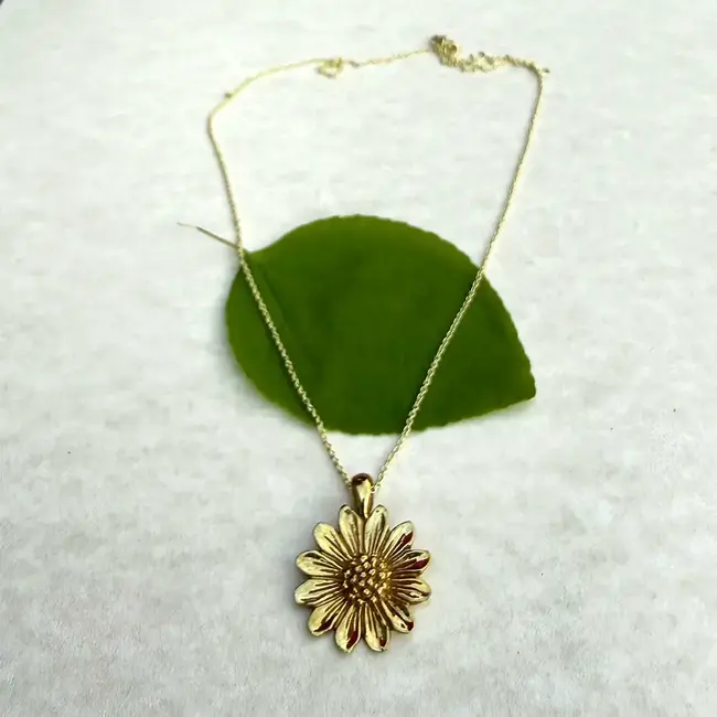 Necklace - Eternal Sunflower Brass