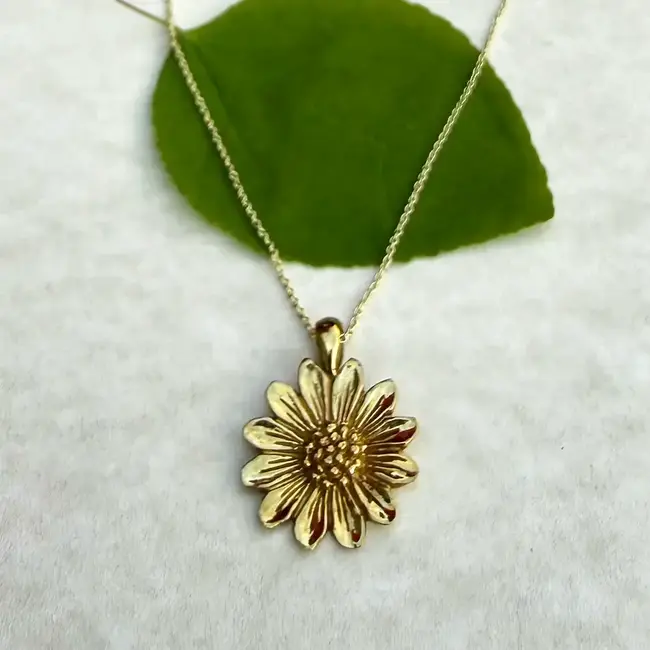 Necklace - Eternal Sunflower Brass