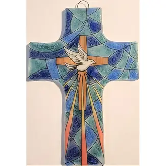 Ecuador Cross - Fused Glass Dove