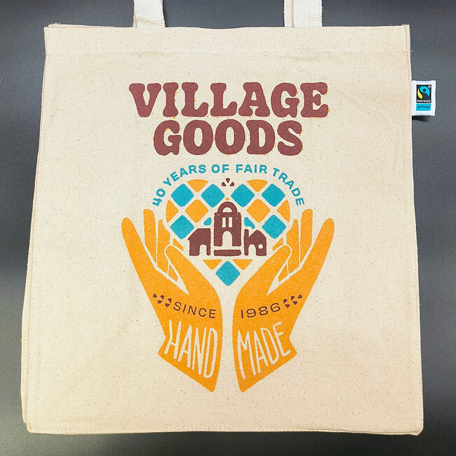 Fairtrade Tote Bag - Village Goods 40th Anniversary