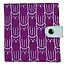 Square Canvas Wallet - Cat Purple