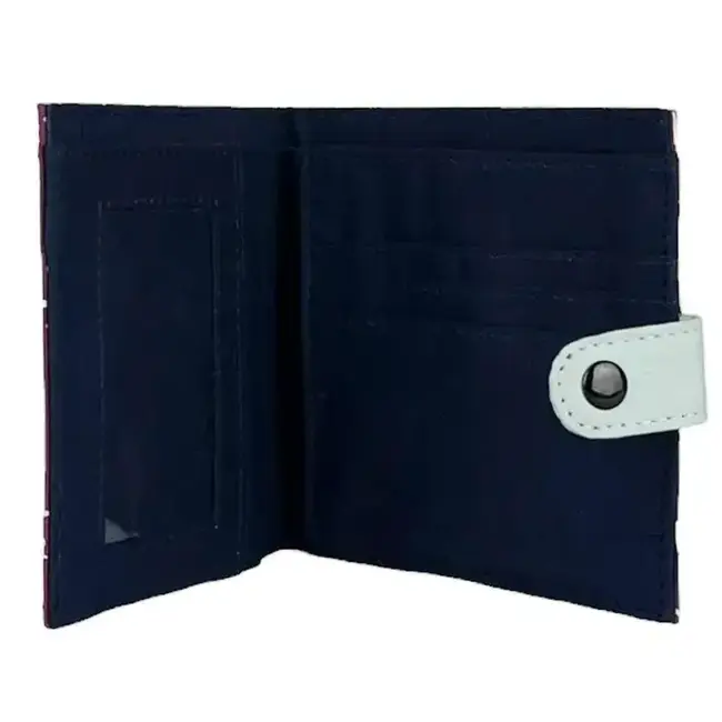 Square Canvas Wallet - Cat Purple
