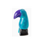 Kenya CLEARANCE Soapstone Twilight Toucan - Purple & Aqua