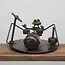 Metal Sculpture - Upcycled Frog Drummer