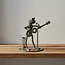 Metal Sculpture - Upcycled Frog Guitarist