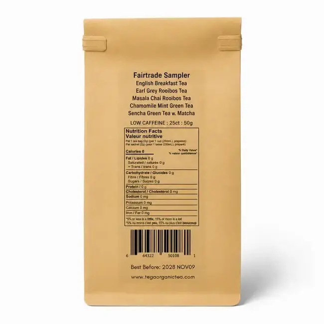 Tega Organic Fairtrade Tea Sampler