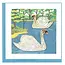Quilling Card - Two Swans