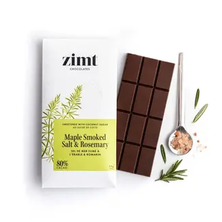 Canada Zimt Chocolate Bar 50g Maple Smoked Salt & Rosemary Dark 80%