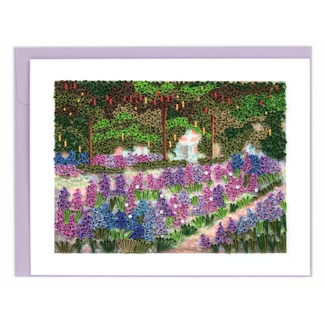 Vietnam Quilling Card Artist Series - The Artist's Garden at Giverny, Monet
