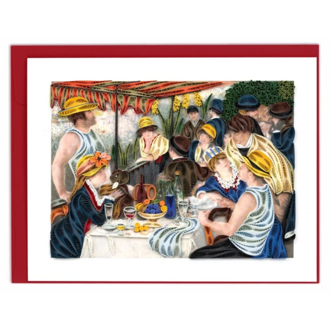 Quilling Card Artist Series - Luncheon of the Boating Party Boating Party, Renoir