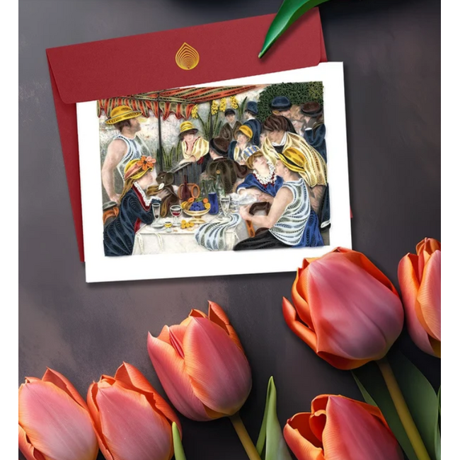 Quilling Card Artist Series - Luncheon of the Boating Party Boating Party, Renoir