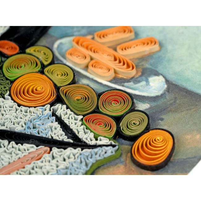 Quilling Card Artist Series - The Basket of Apples, Cezanne