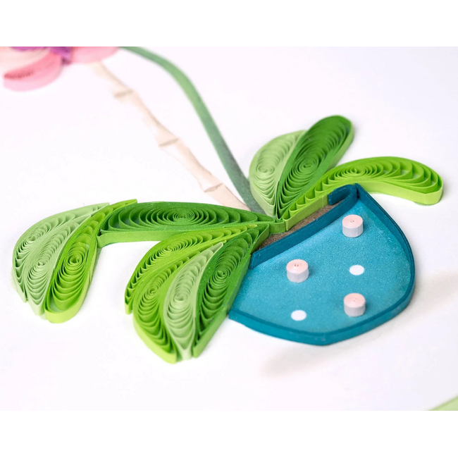 Quilling Card - Potted Orchid
