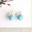Earrings - Marbled Glass Drop