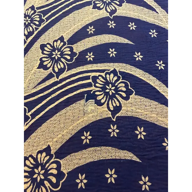 Upcycled Sari Kantha Blanket