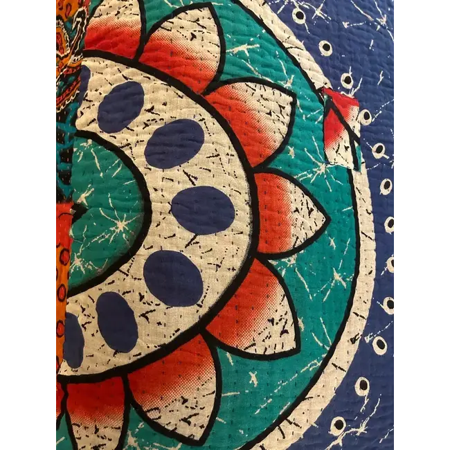 Upcycled Sari Kantha Blanket