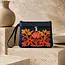 Wristlet - Small Embroidered Leather & Velvet