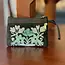 Wristlet - Small Embroidered Leather & Velvet