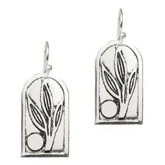 India Earrings - Patra Leaf Drop
