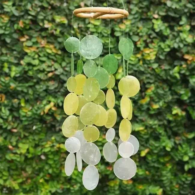 Capiz Chime - Ombre Avocado